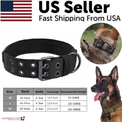 TUFF DOG 2" Wide Tactical Heavy Duty Dog collar