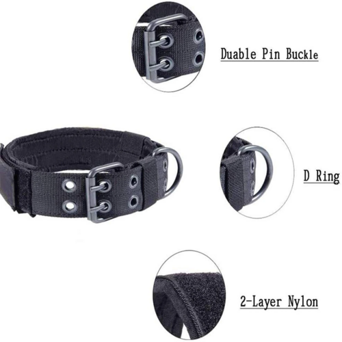 TUFF DOG 2" Wide Tactical Heavy Duty Dog collar