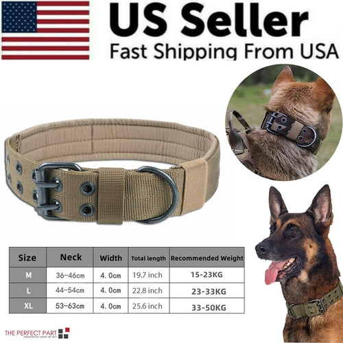 TUFF DOG 2" Wide Tactical Heavy Duty Dog collar
