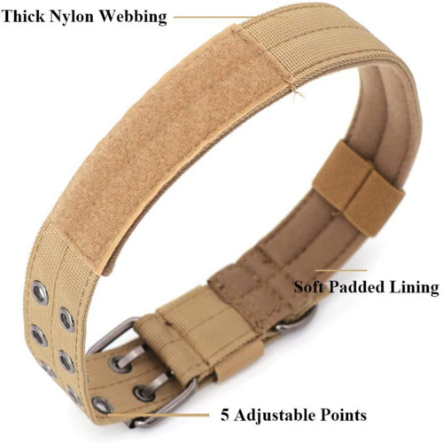 TUFF DOG 2" Wide Tactical Heavy Duty Dog collar