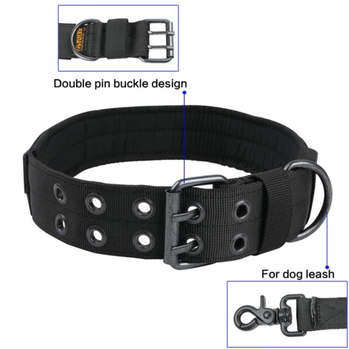 TUFF DOG 2" Wide Tactical Heavy Duty Dog collar